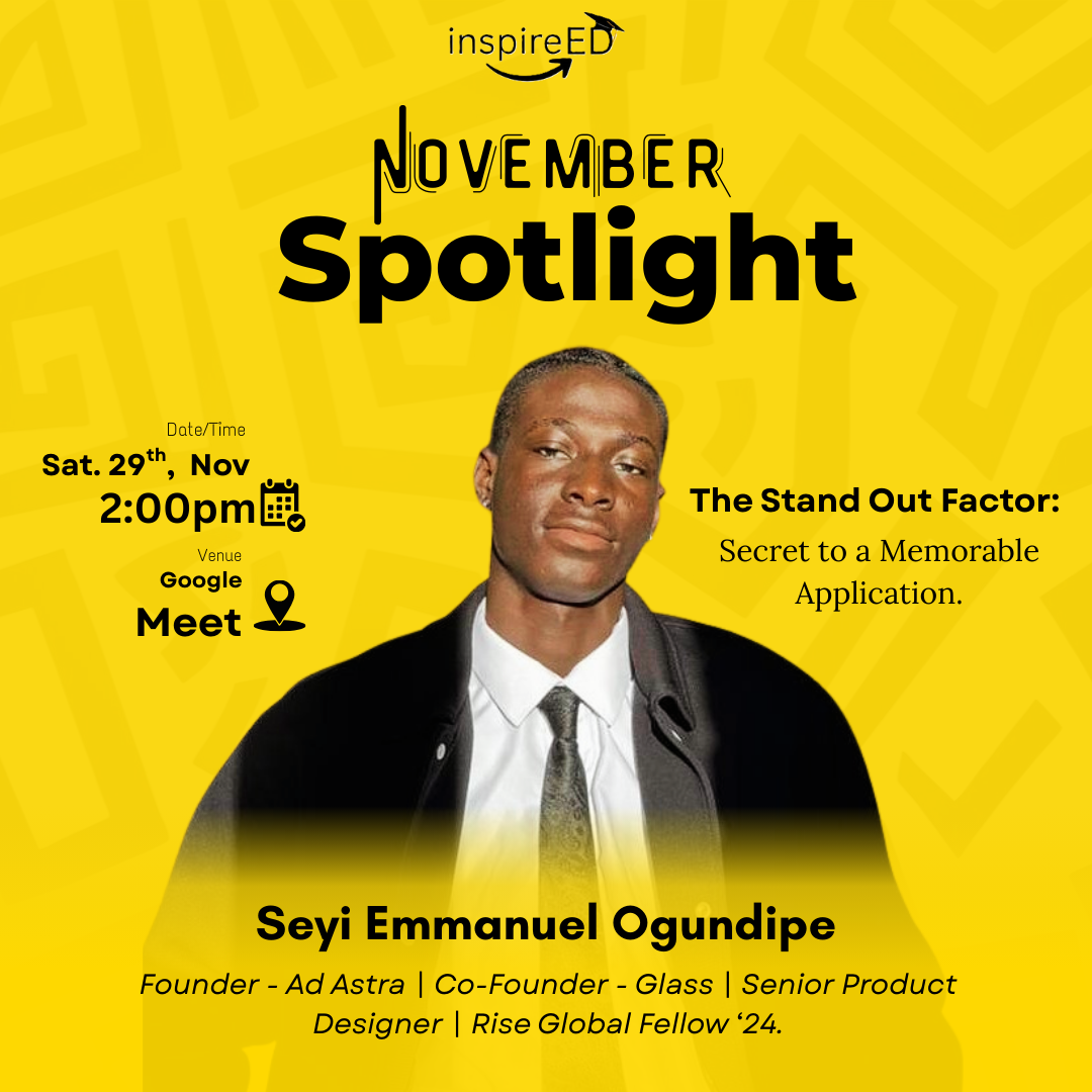 Seyi Emmanuel Ogundipe — The Stand Out Factor